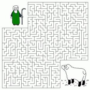 Good Shepherd and the Lost Sheep Maze